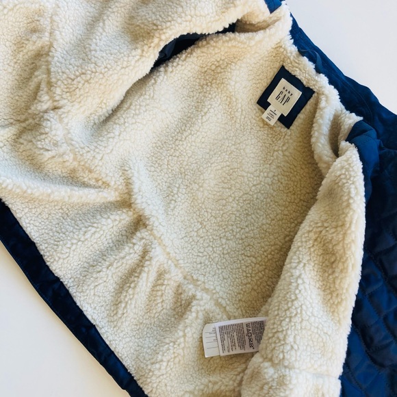 Inspired Toddler Fall Navy Quited Bomber Jacket - Picture 4 of 6